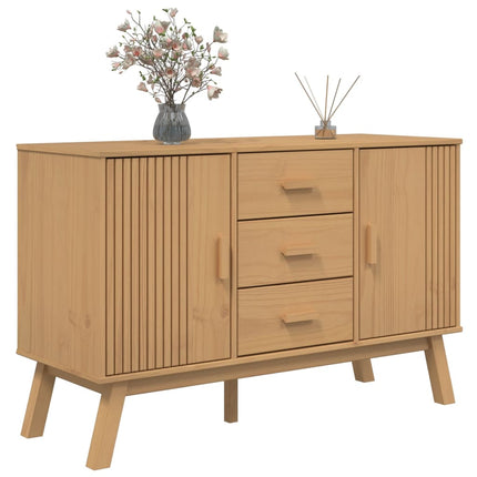 Skänk OLDEN brun 114x43x73,5 cm massiv furu