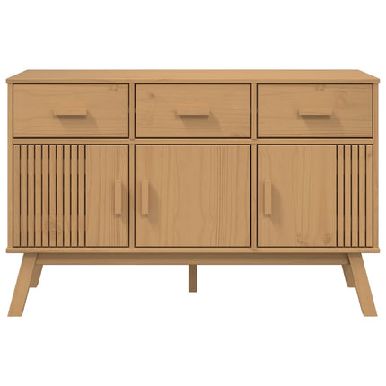 Skänk OLDEN brun 114x43x73,5 cm massiv furu