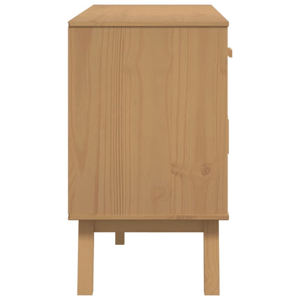 Skänk OLDEN brun 114x43x73,5 cm massiv furu