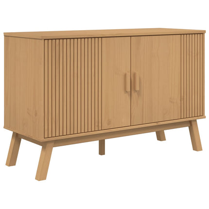 Skänk OLDEN brun 114x43x73,5 cm massiv furu