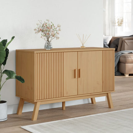Skänk OLDEN brun 114x43x73,5 cm massiv furu