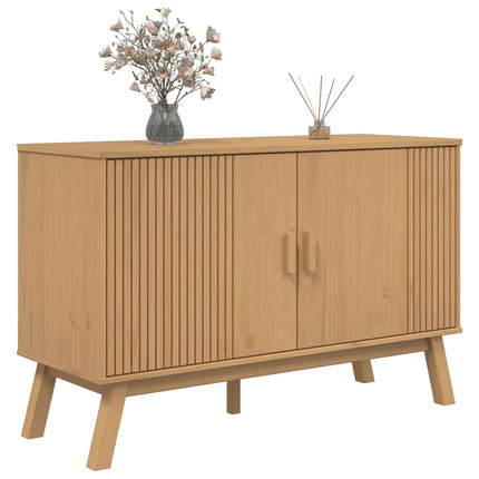 Skänk OLDEN brun 114x43x73,5 cm massiv furu