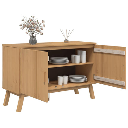 Skänk OLDEN brun 114x43x73,5 cm massiv furu