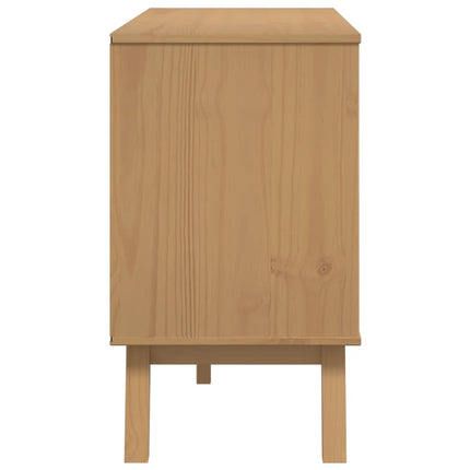 Skänk OLDEN brun 114x43x73,5 cm massiv furu