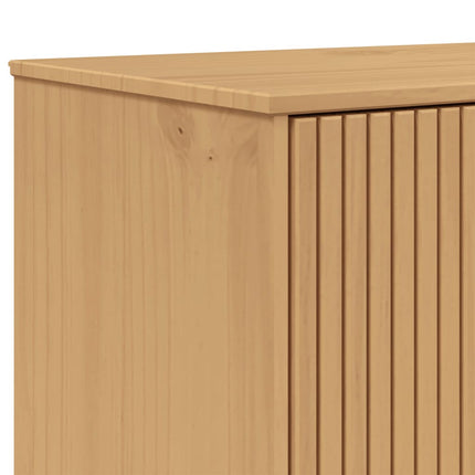 Skänk OLDEN brun 85x43x125 cm massiv furu