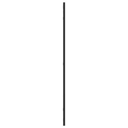 Väggspegel svart 60x100 cm rektangulär järn