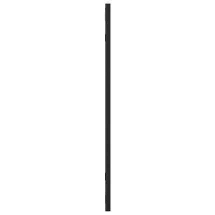 Väggspegel svart 60x60 cm fyrkantig järn