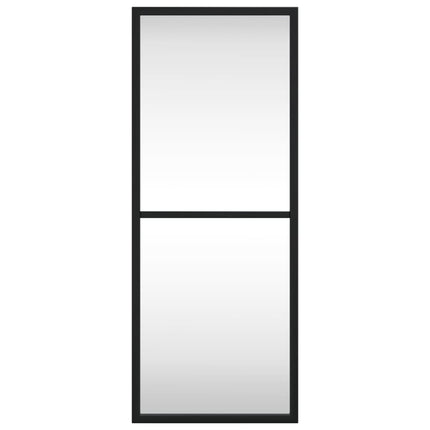 Väggspegel svart 20x50 cm rektangulär järn