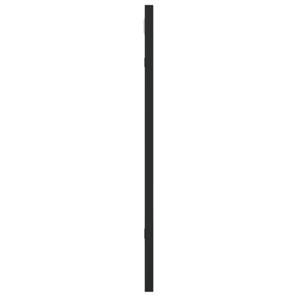 Väggspegel svart 40x50 cm rektangulär järn