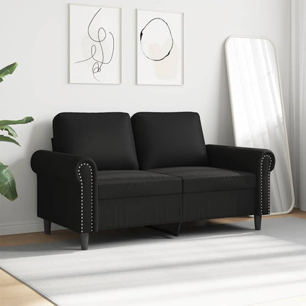 2-sitssoffa svart 120 cm konstläder