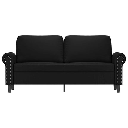 2-sitssoffa svart 140 cm konstläder