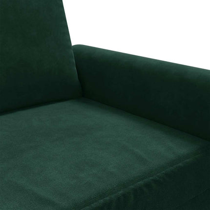 Soffa 2-sits mörkgrön 120 cm sammet