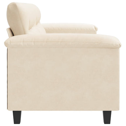 2-sitssoffa Beige 140 cm mikrofibertyg