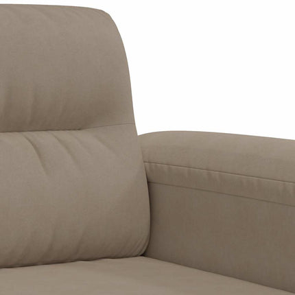 3-sitssoffa Taupe 180 cm mikrofibertyg