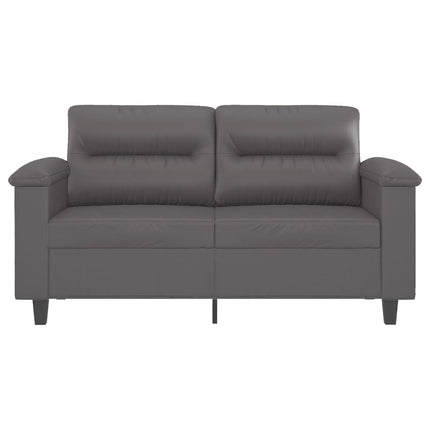 2-sitssoffa Grå 120 cm konstläder