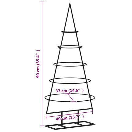 | Metall julgran | med stativ 90 cm Pulverlackerad stål