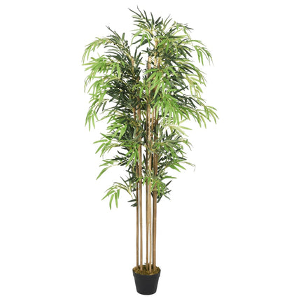 Konstväxt bambu 1095 blad 150 cm grön