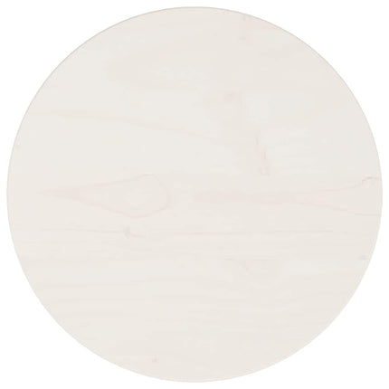 Bordsskiva vit Ø30x3 cm massiv furu