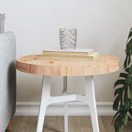 Bordsskiva rund Ø40x3 cm massiv furu