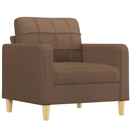 Fåtölj brun 60 cm tyg