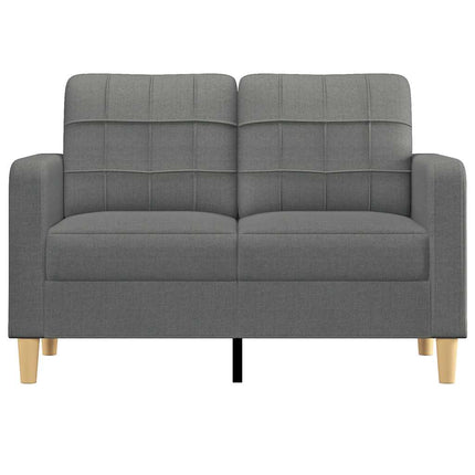 Soffa 2-sits mörkgrå 120 cm tyg
