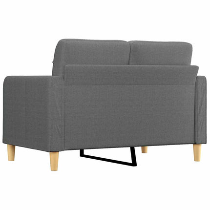 Soffa 2-sits mörkgrå 120 cm tyg