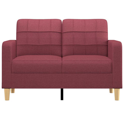 2-sitssoffa vinröd 120 cm tyg