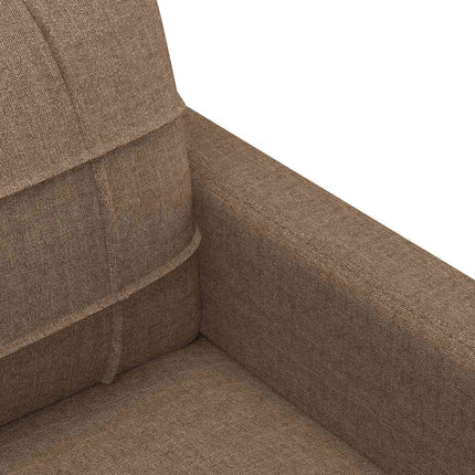 2-sitssoffa brun 140 cm tyg