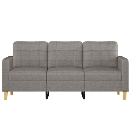 3-sitssoffa taupe 180 cm tyg