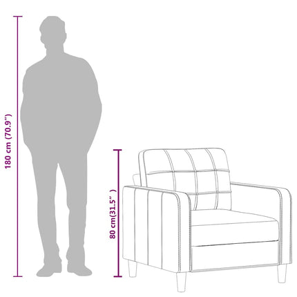 Fåtölj vinröd 60 cm Konstläder
