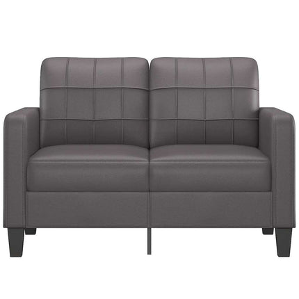 2-sitssoffa Grå 120 cm konstläder