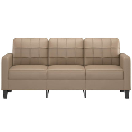 3-sitssoffa cappuccino 180 cm konstläder