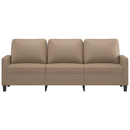 3-sitssoffa cappuccino 180 cm konstläder