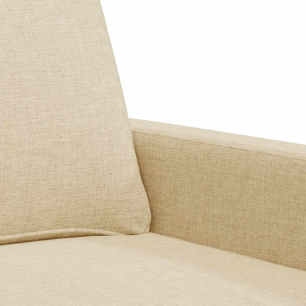 Fåtölj gräddvit 60 cm tyg