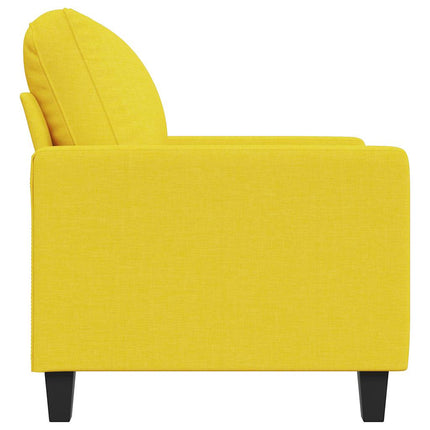Fåtölj ljusgul 60 cm tyg
