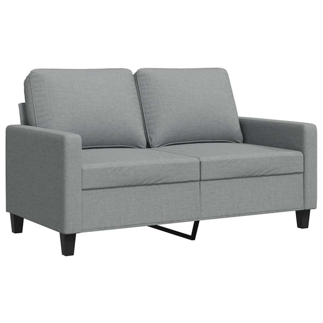 2-sitssoffa ljusgrå 120 cm tyg