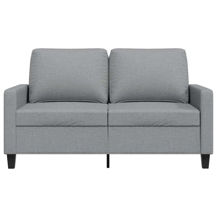 2-sitssoffa ljusgrå 120 cm tyg