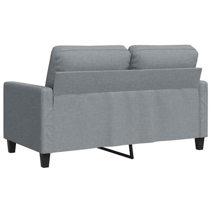 2-sitssoffa ljusgrå 120 cm tyg
