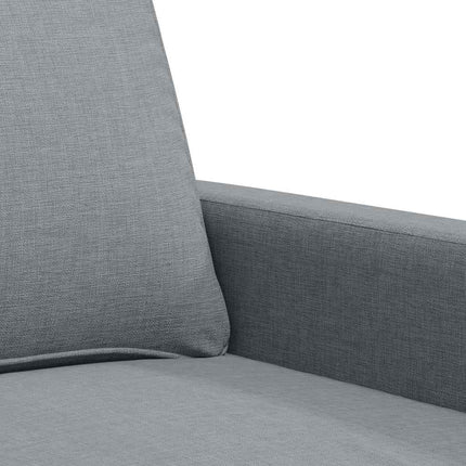 2-sitssoffa ljusgrå 120 cm tyg