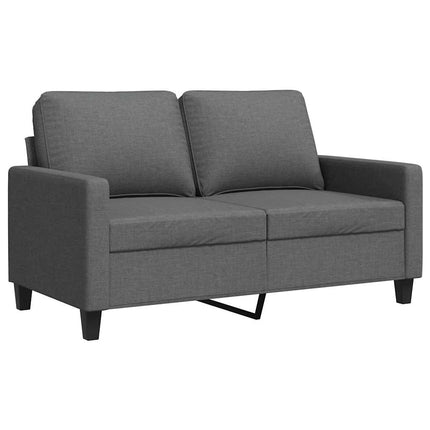 Soffa 2-sits mörkgrå 120 cm tyg