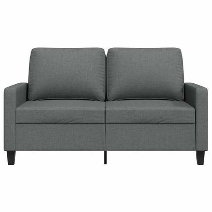 Soffa 2-sits mörkgrå 120 cm tyg
