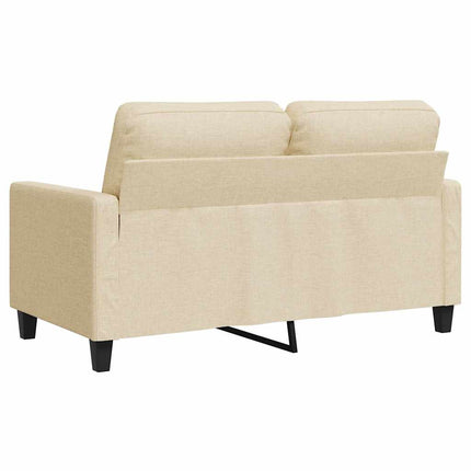 2-sitssoffa gräddvit 120 cm tyg