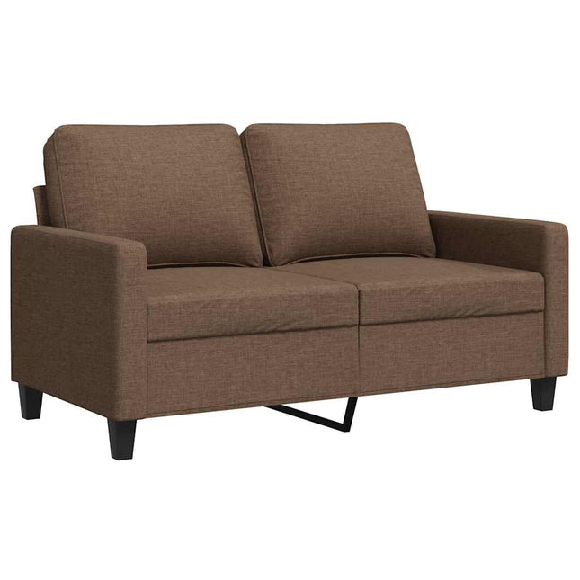 2-sitssoffa brun 120 cm tyg