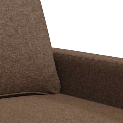 2-sitssoffa brun 120 cm tyg