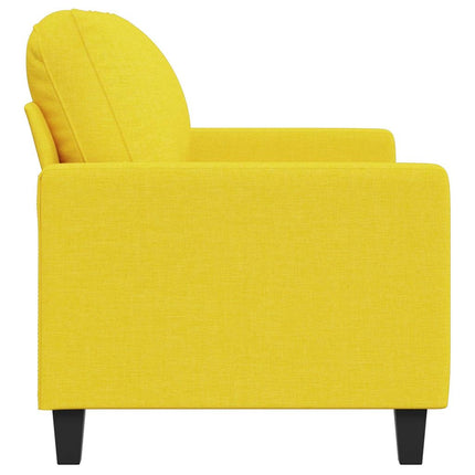 2-sitssoffa ljusggul 120 cm tyg