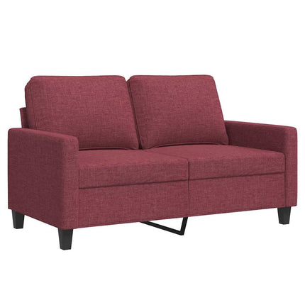 2-sitssoffa vinröd 120 cm tyg