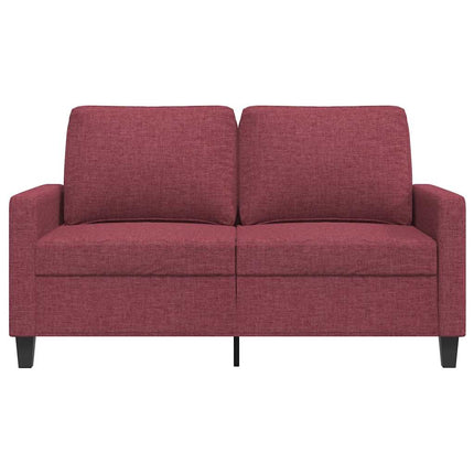 2-sitssoffa vinröd 120 cm tyg