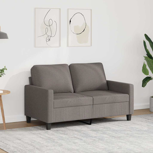 2-sitssoffa taupe 120 cm tyg