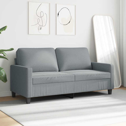 2-sitssoffa ljusgrå 140 cm tyg