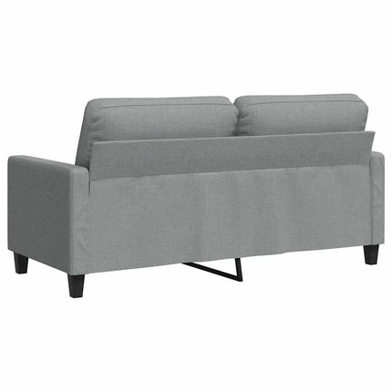 2-sitssoffa ljusgrå 140 cm tyg